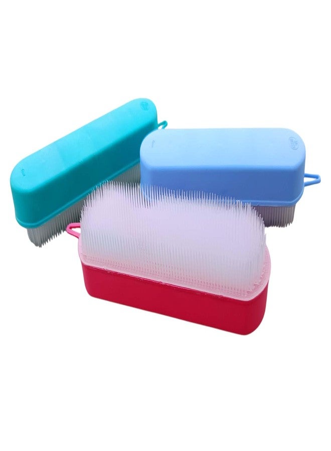 Kitchwish Cloth Cleaning Washing Laundry Cleaning Tool Plastic Wet & Dry Strip PVC Ocean Cloth Washing & Scrubbing Brush, 7 inch - Image 2